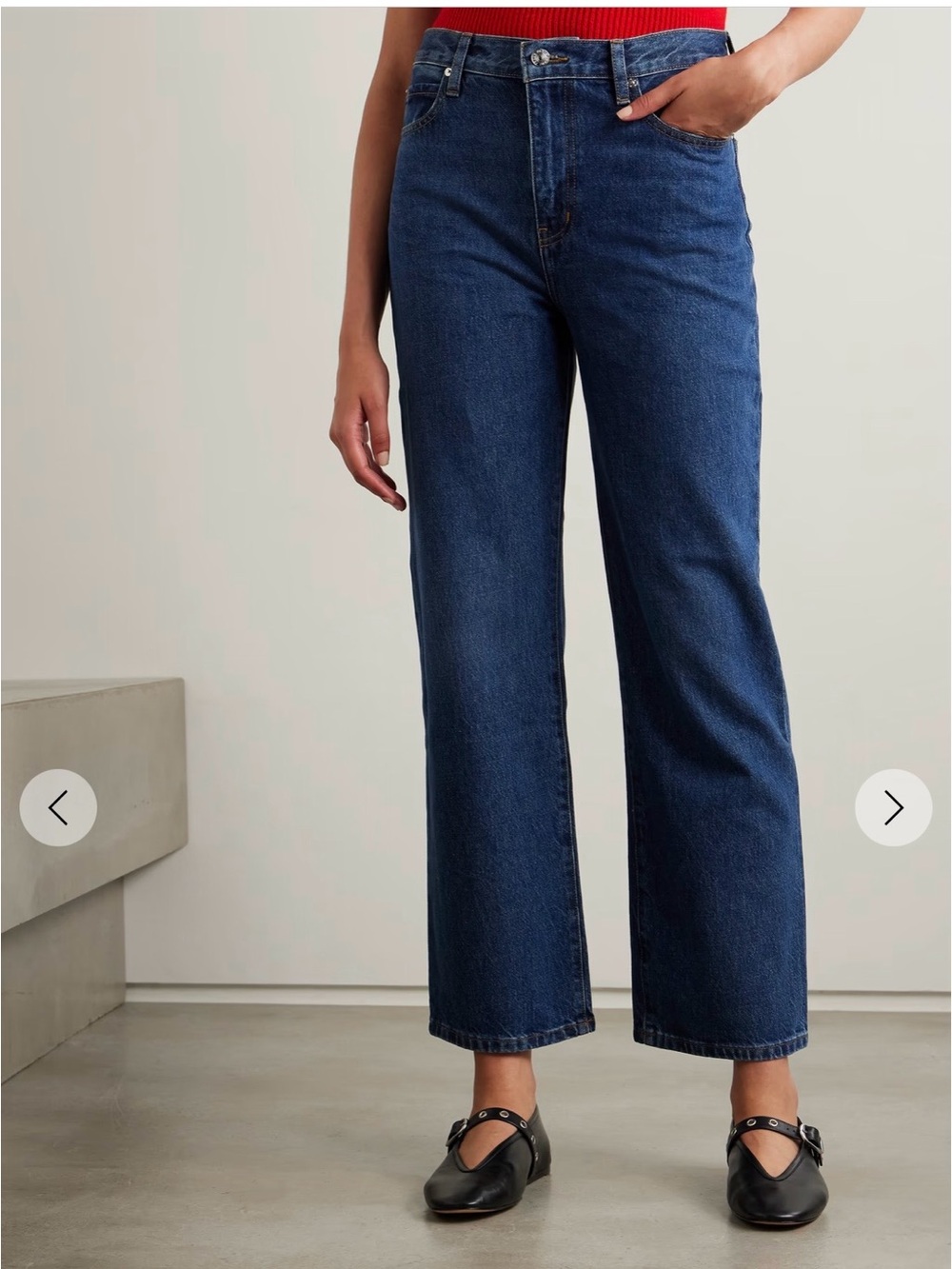 Frame Denim Le Jane Ankle Jeans in Dark Blue, size 26